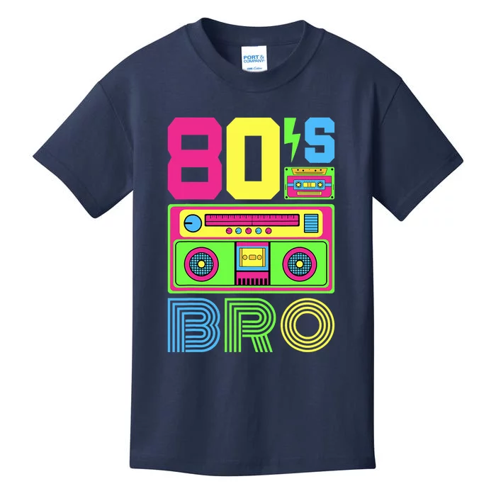 80s Bro 1980s Fashion 80 Theme Party Outfit Eighties Costume Kids T-Shirt