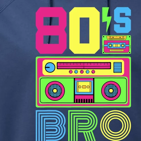 80s Bro 1980s Fashion 80 Theme Party Outfit Eighties Costume Performance Fleece Hoodie