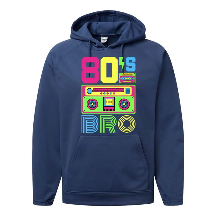 80s Bro 1980s Fashion 80 Theme Party Outfit Eighties Costume Performance Fleece Hoodie