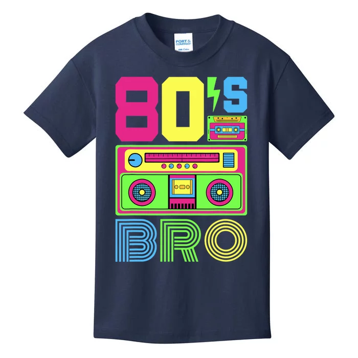 80s Bro 1980s Fashion 80 Theme Party Outfit Eighties Costume Kids T-Shirt