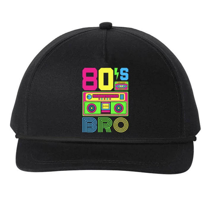 80s Bro 1980s Fashion 80 Theme Party Outfit Eighties Costume Snapback Five-Panel Rope Hat