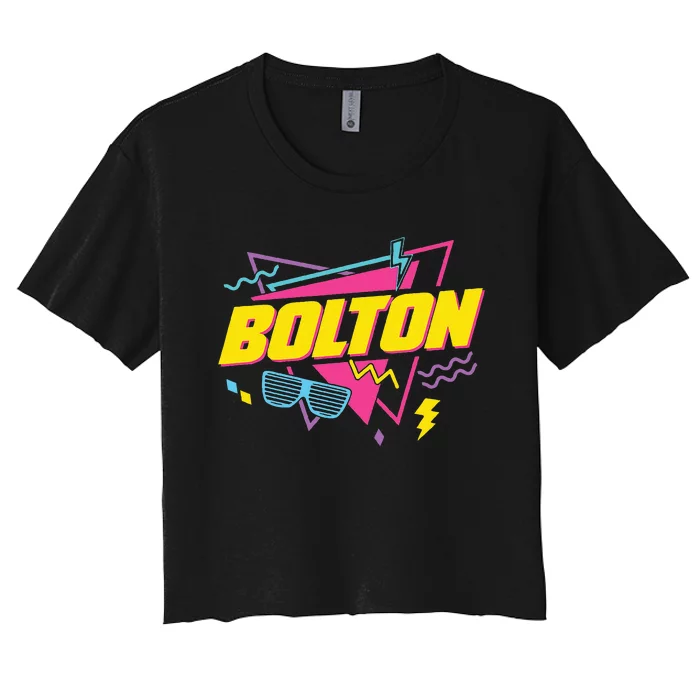 80s Bolton Women's Crop Top Tee