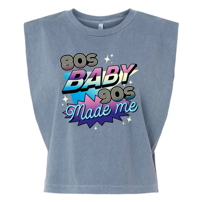 80s Baby 90s Made Me Retro Garment-Dyed Women's Muscle Tee