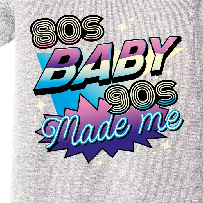 80s Baby 90s Made Me Retro Baby Bodysuit