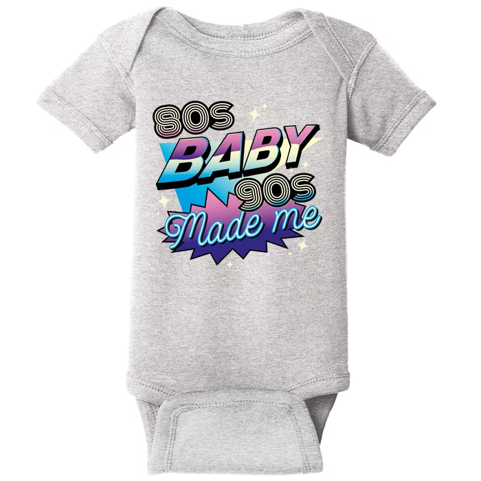 80s Baby 90s Made Me Retro Baby Bodysuit