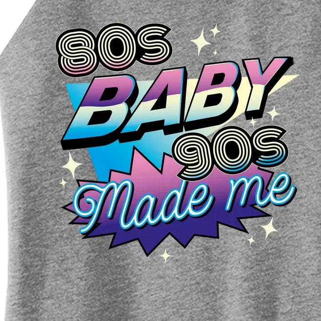 80s Baby 90s Made Me Retro Women’s Perfect Tri Rocker Tank