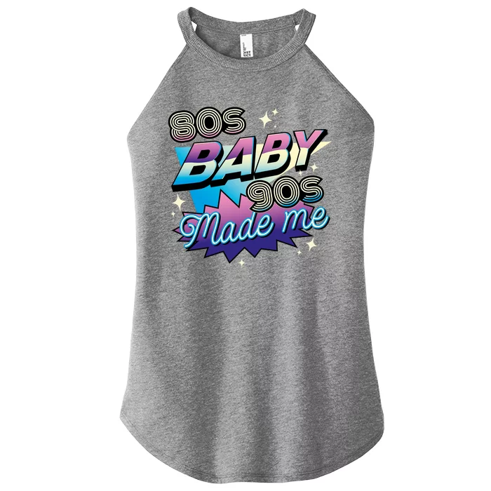 80s Baby 90s Made Me Retro Women’s Perfect Tri Rocker Tank