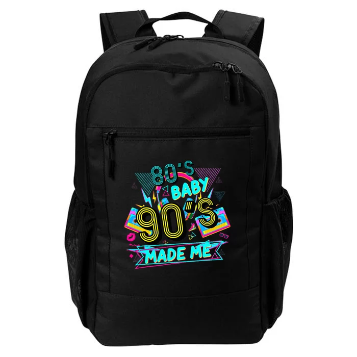 80s Baby 90s Made Me Funny Retro 1980s Daily Commute Backpack