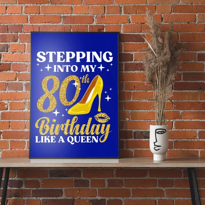 80th Birthday Art For Ladies Turning 80 Gag Poster