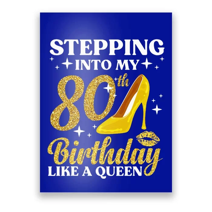 80th Birthday Art For Ladies Turning 80 Gag Poster