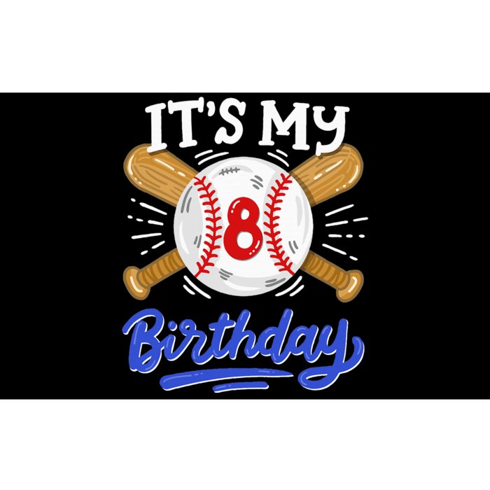 8th Baseball Birthday Party Sport Fan 8 Years Old Bumper Sticker