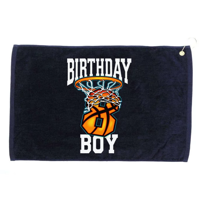 8th Birthday Basketball 8 Years Old Gift Grommeted Golf Towel