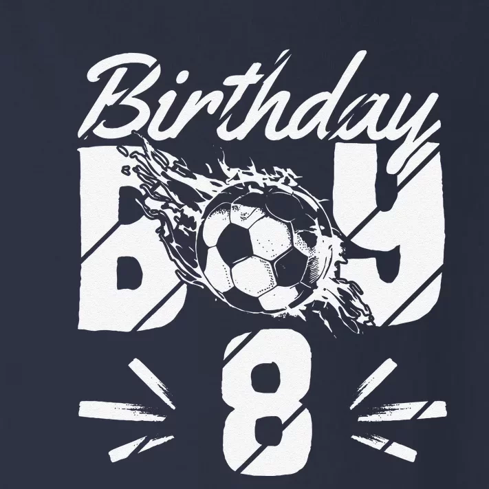 8th Birthday Birthday Boy Birthday Boy Soccer Fan Toddler Long Sleeve Shirt