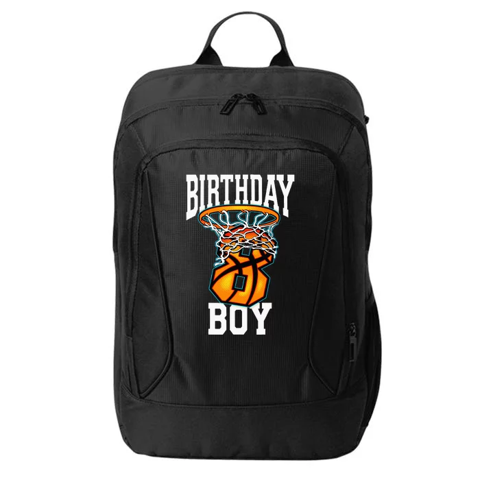 8th Birthday Basketball 8 Years Old Kids Gift City Backpack