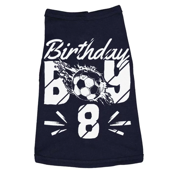 8th Birthday Birthday Boy Birthday Boy Soccer Fan Doggie Tank