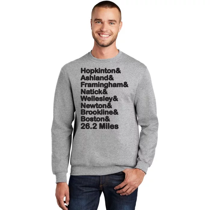 8 Boroughs Boston Running Marathon Running Sweatshirt