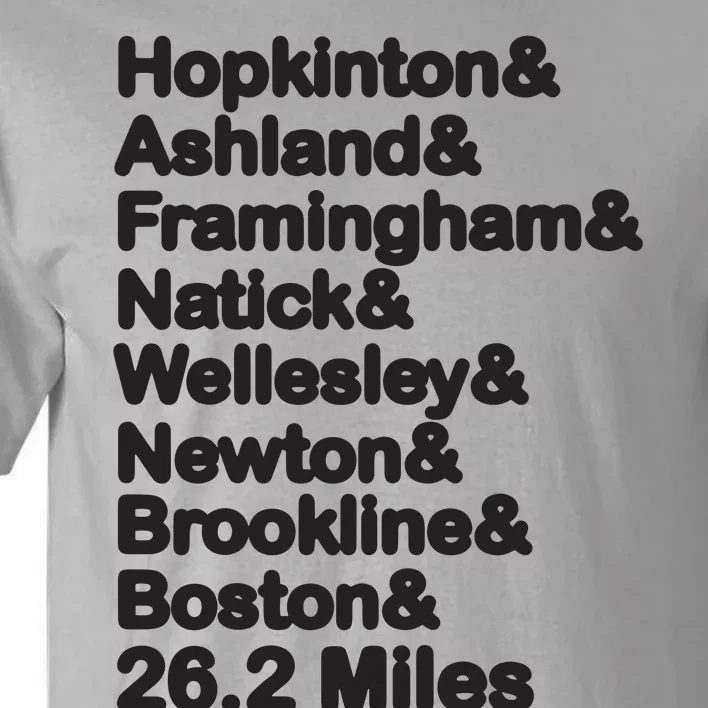 8 Boroughs Boston Running Marathon Running Tall T-Shirt