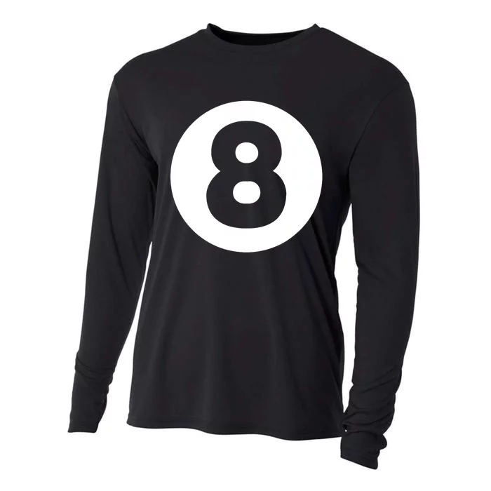 8 Ball Billiards Lazy Funny Magic Ball Gift Cooling Performance Long Sleeve Crew