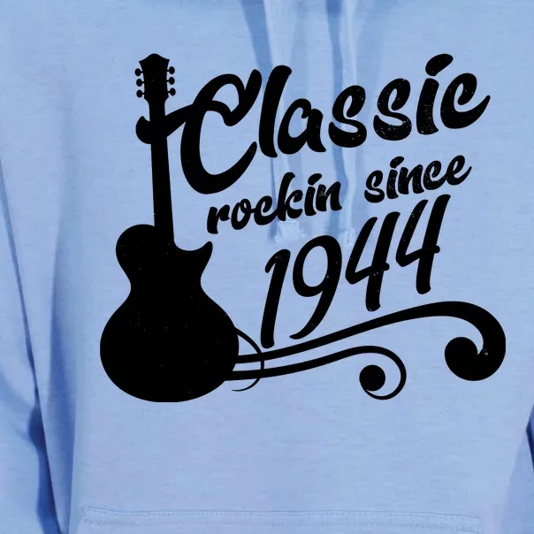 80th Birthday Classic Rockin Since 1944 Unisex Surf Hoodie