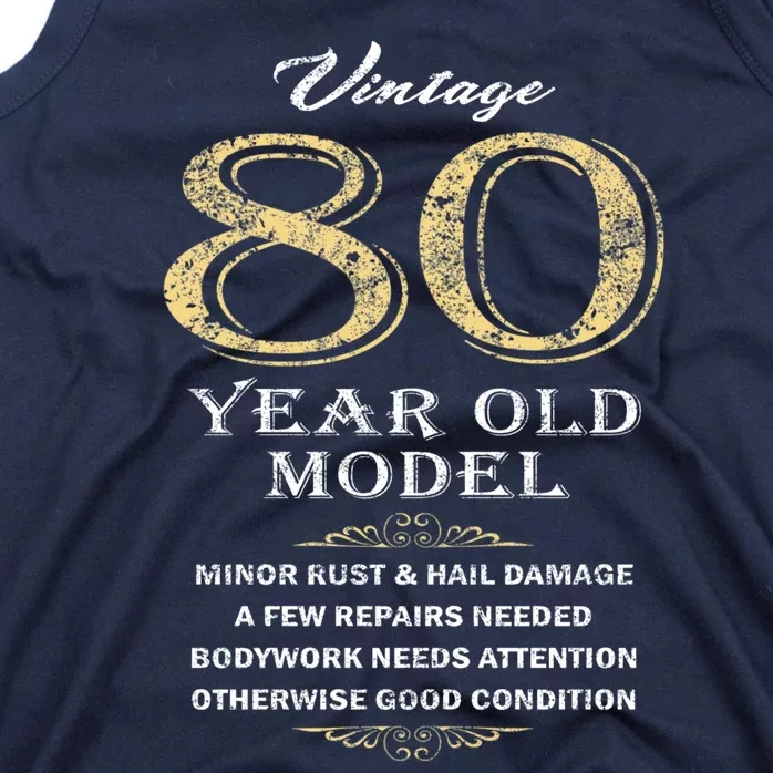 80th Birthday Funny Gift Idea Tank Top