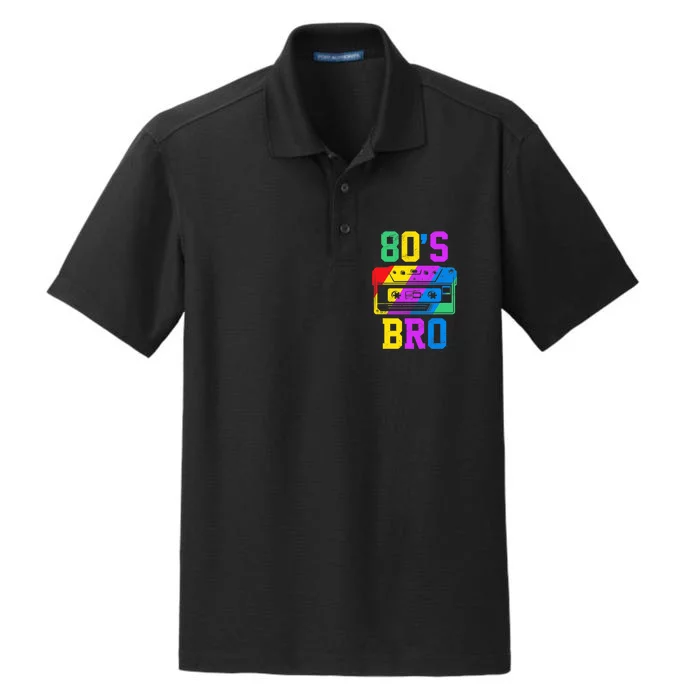 80s Bro Funny Retro 80s 90s Party Costume 80s Lover Dry Zone Grid Performance Polo