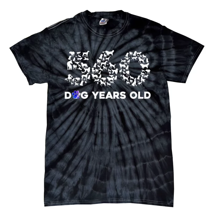 80th Birthday  Funny 560 Dog Years Old Gift Tees Tie-Dye T-Shirt