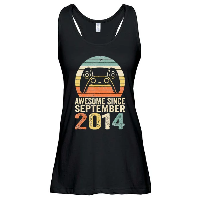 8Th Birthday  Gamer Awesome Since September 2014 Ladies Essential Flowy Tank