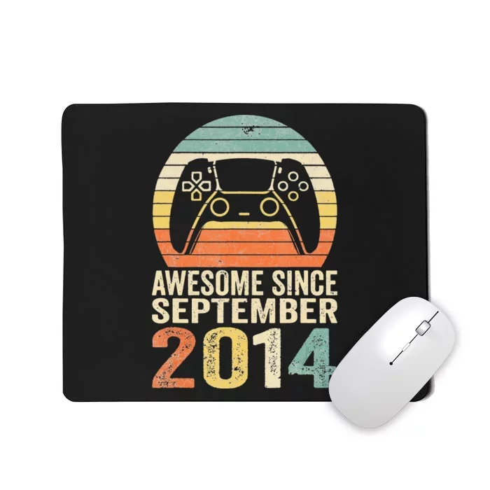 8Th Birthday  Gamer Awesome Since September 2014 Mousepad