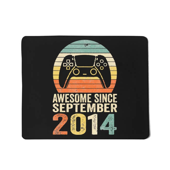 8Th Birthday  Gamer Awesome Since September 2014 Mousepad