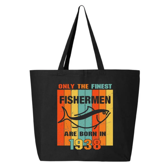 83rd Birthday Gift For 83 Year Old Fishing Fishermen 1938 25L Jumbo Tote