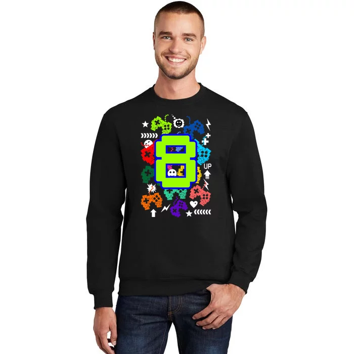 8th Birthday Gamer Its My Birthday 8 Tall Sweatshirt