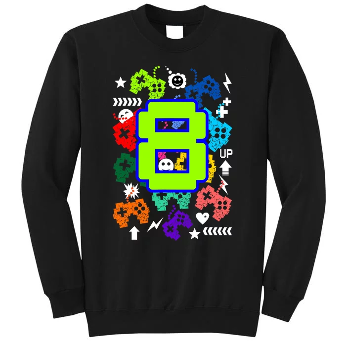 8th Birthday Gamer Its My Birthday 8 Tall Sweatshirt