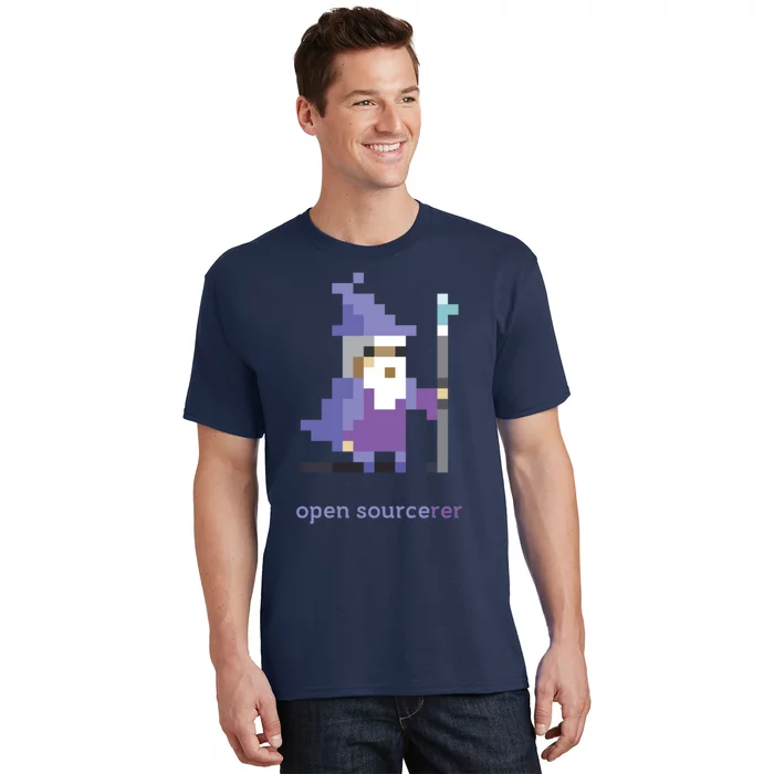 8 Bit Open Source Sorcerer Programming T-Shirt