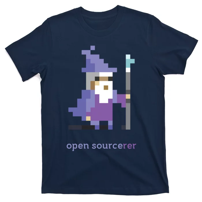 8 Bit Open Source Sorcerer Programming T-Shirt