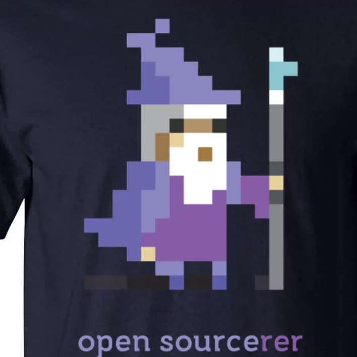 8 Bit Open Source Sorcerer Programming Tall T-Shirt