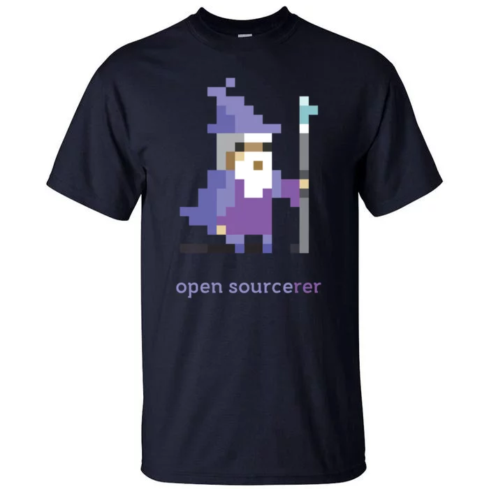 8 Bit Open Source Sorcerer Programming Tall T-Shirt