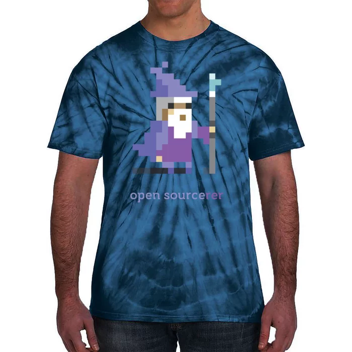 8 Bit Open Source Sorcerer Programming Tie-Dye T-Shirt