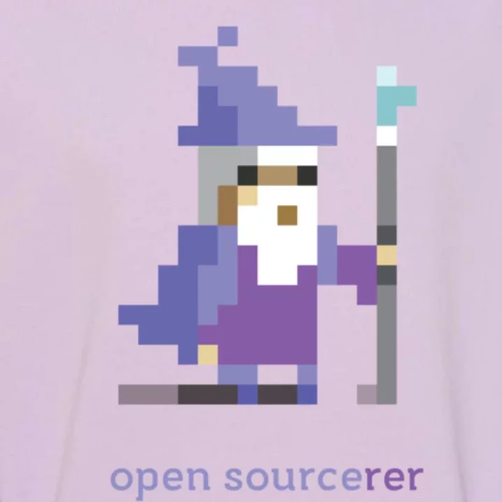 8 Bit Open Source Sorcerer Programming Garment-Dyed Sweatshirt