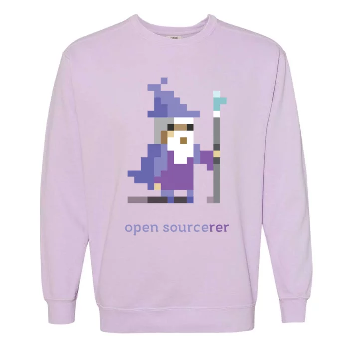 8 Bit Open Source Sorcerer Programming Garment-Dyed Sweatshirt