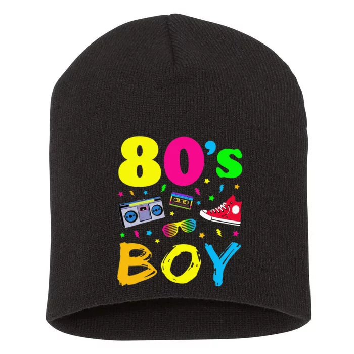 80's Birthday Party Costume Retro Vintage Gift Short Acrylic Beanie