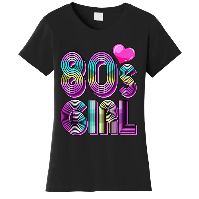 80's Birthday Party Costume Retro Vintage Gift Women Women's T-Shirt