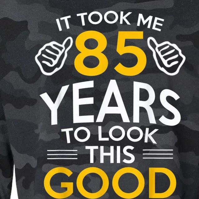 85th Birthday Present Gift, Took Me 85 Years - 85 Year Old Cropped Pullover Crew