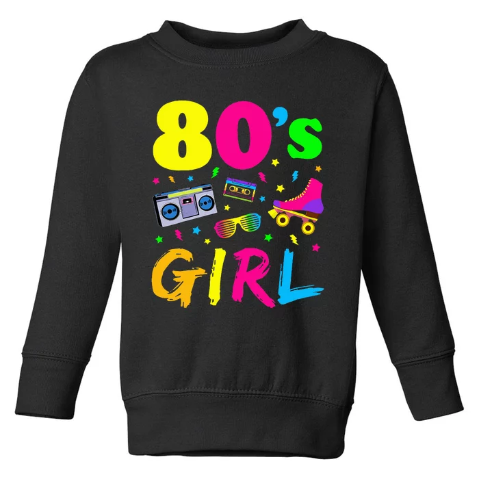 80s Birthday Party Costume Retro Vintage Gift Toddler Sweatshirt