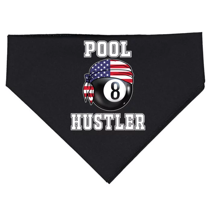 8 Ball Pool Hustler Billiards Funny Gift Pool Player Gift USA-Made Doggie Bandana