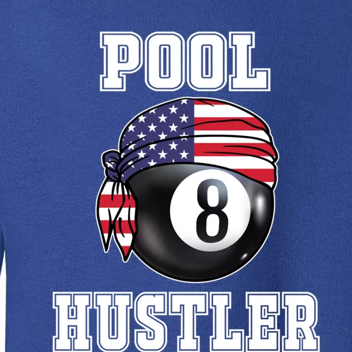 8 Ball Pool Hustler Billiards Funny Gift Pool Player Gift Toddler Sweatshirt