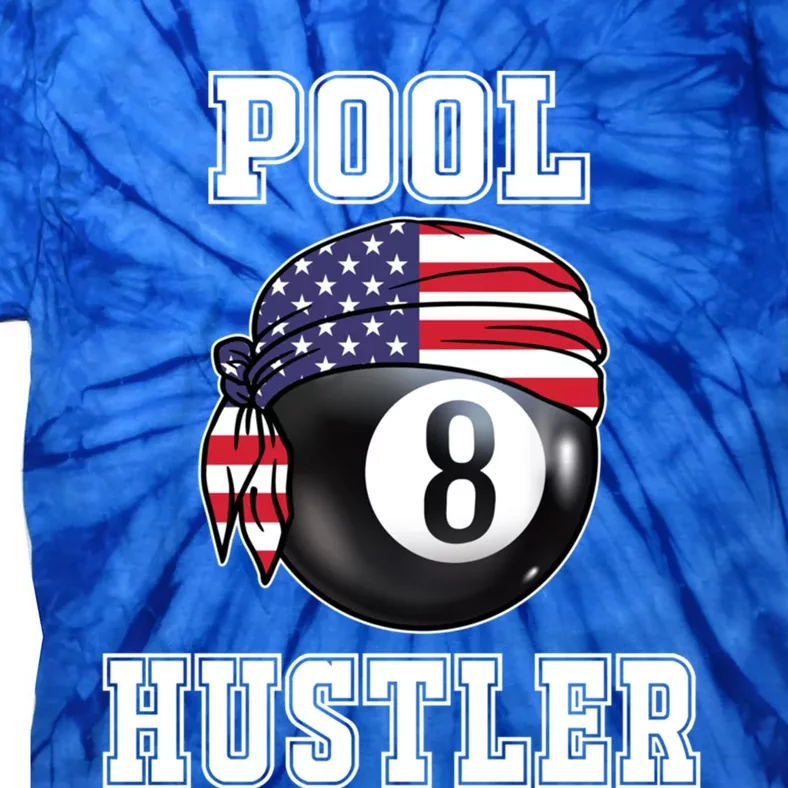 8 Ball Pool Hustler Billiards Funny Gift Pool Player Gift Tie-Dye T-Shirt