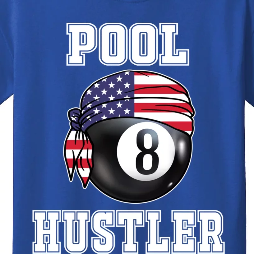 8 Ball Pool Hustler Billiards Funny Gift Pool Player Gift Kids T-Shirt