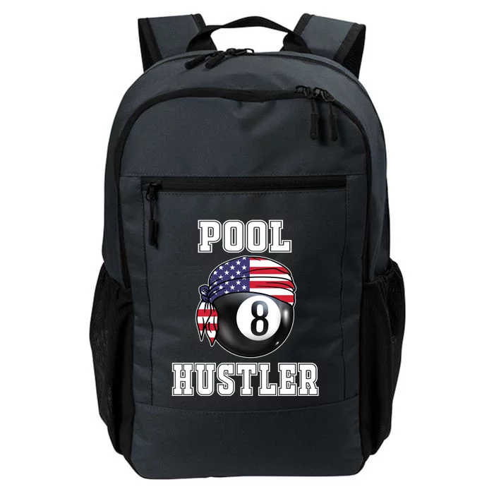 8 Ball Pool Hustler Billiards Funny Gift Pool Player Gift Daily Commute Backpack