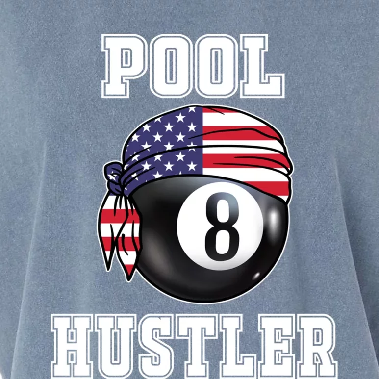 8 Ball Pool Hustler Billiards Funny Gift Pool Player Gift Garment-Dyed Women's Muscle Tee