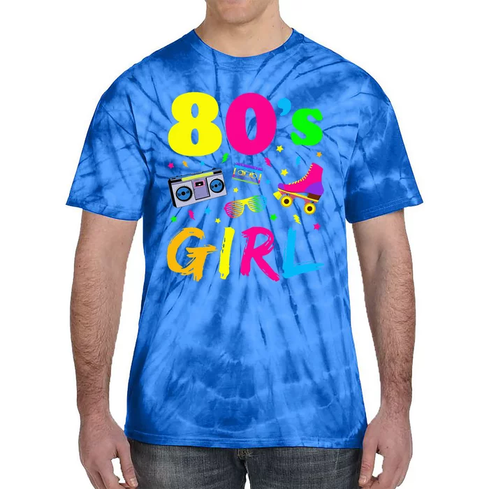 80s Birthday Party Costume Retro Vintage Gift Tie-Dye T-Shirt